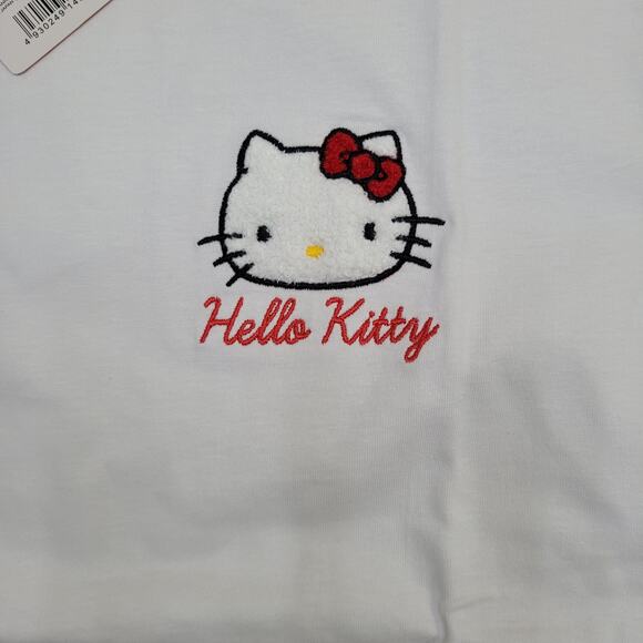Sanrio Hello-Kitty Shirt Womens Large 21x26 Chenille-Embroidered - Picture 8 of 14